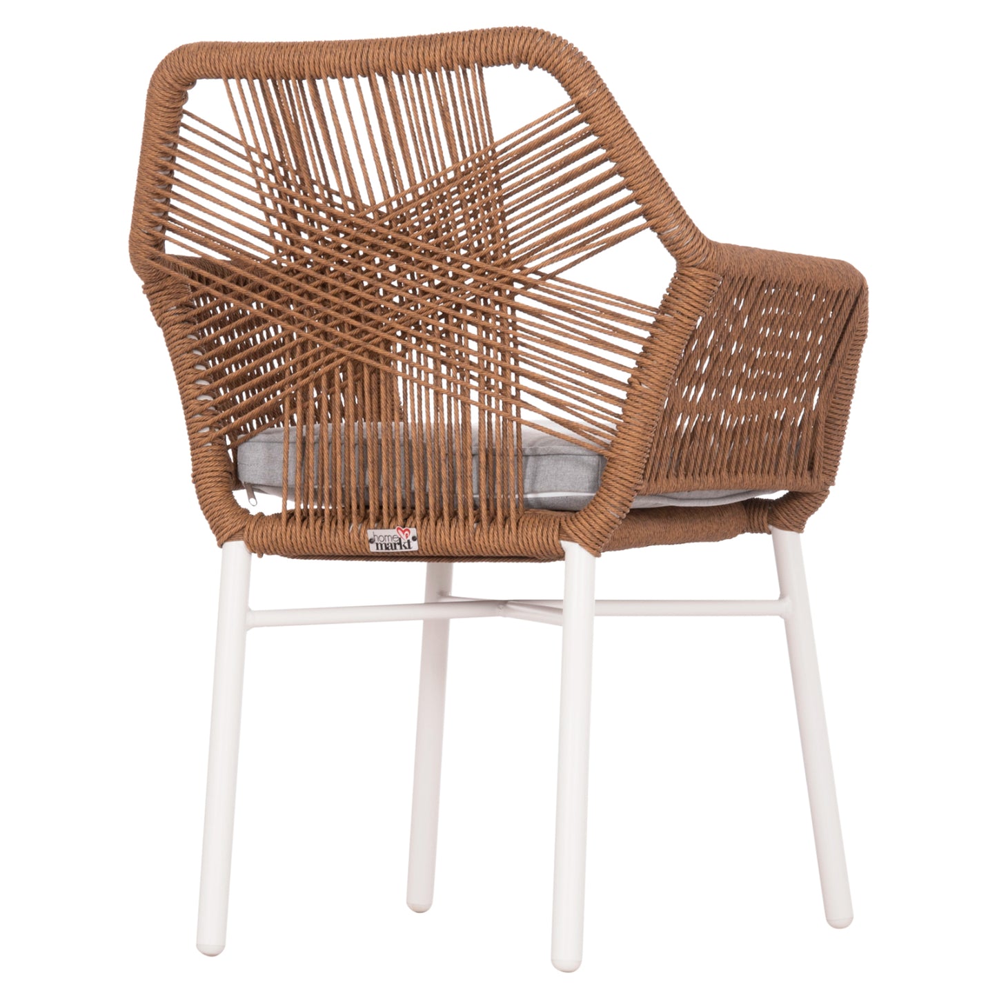 ΠΟΛΥΘΡΟΝΑ TOPIN ΑΛΟΥΜΙΝΙΟ ΛΕΥΚΟ P.E. RATTAN ΜΠΕΖ 59x63x81