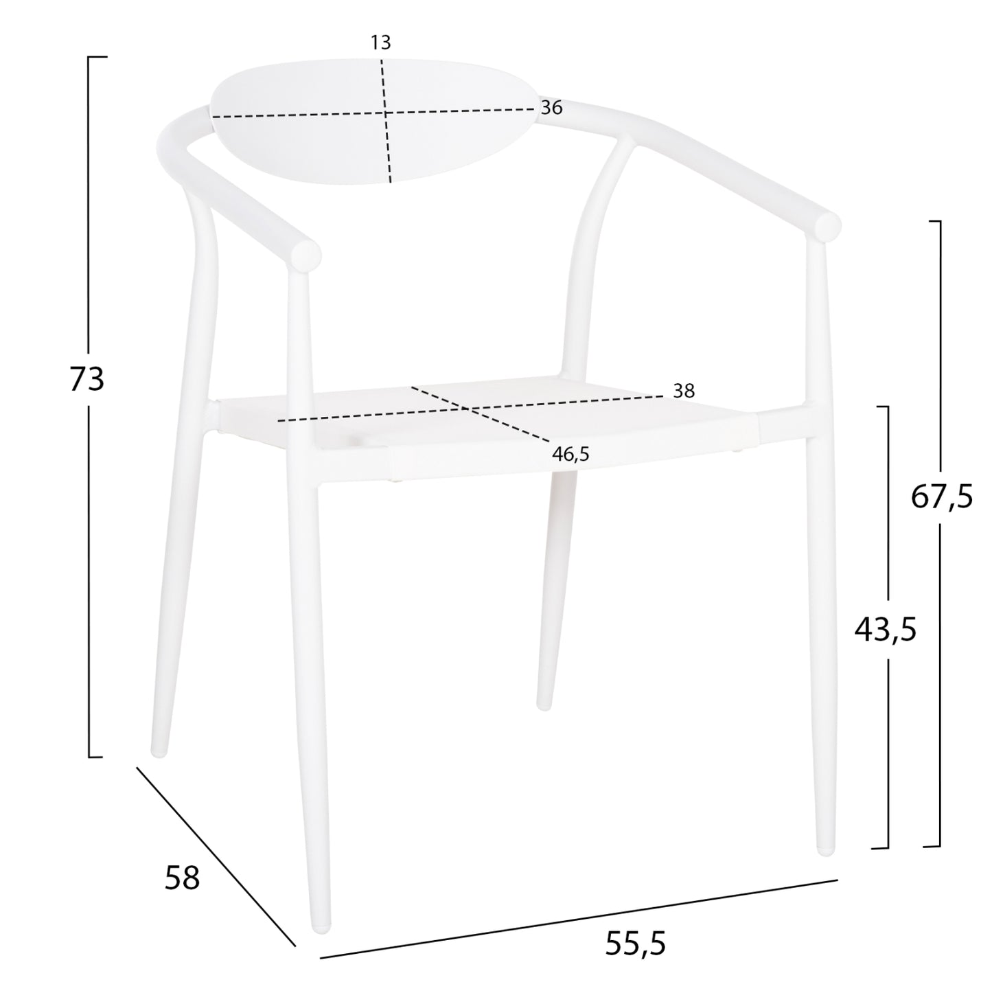 ΠΟΛΥΘΡΟΝΑ SERLY ΑΛΟΥΜΙΝΙΟ ΛΕΥΚΟ TEXTILENE ΛΕΥΚΟ 56x61x74,5