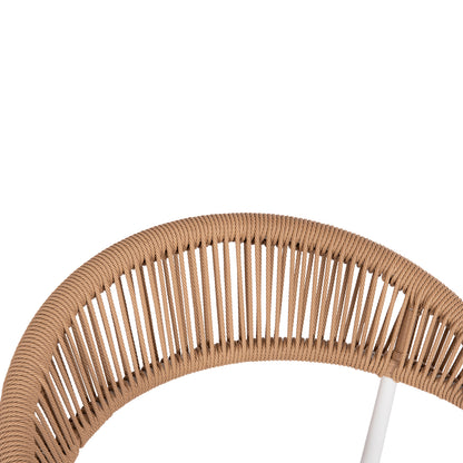 ΠΟΛΥΘΡΟΝΑ BERG ΑΛΟΥΜΙΝΙΟ & TEXTILENE ΛΕΥΚΟ P.E. TWISTED RATTAN 55x56x79