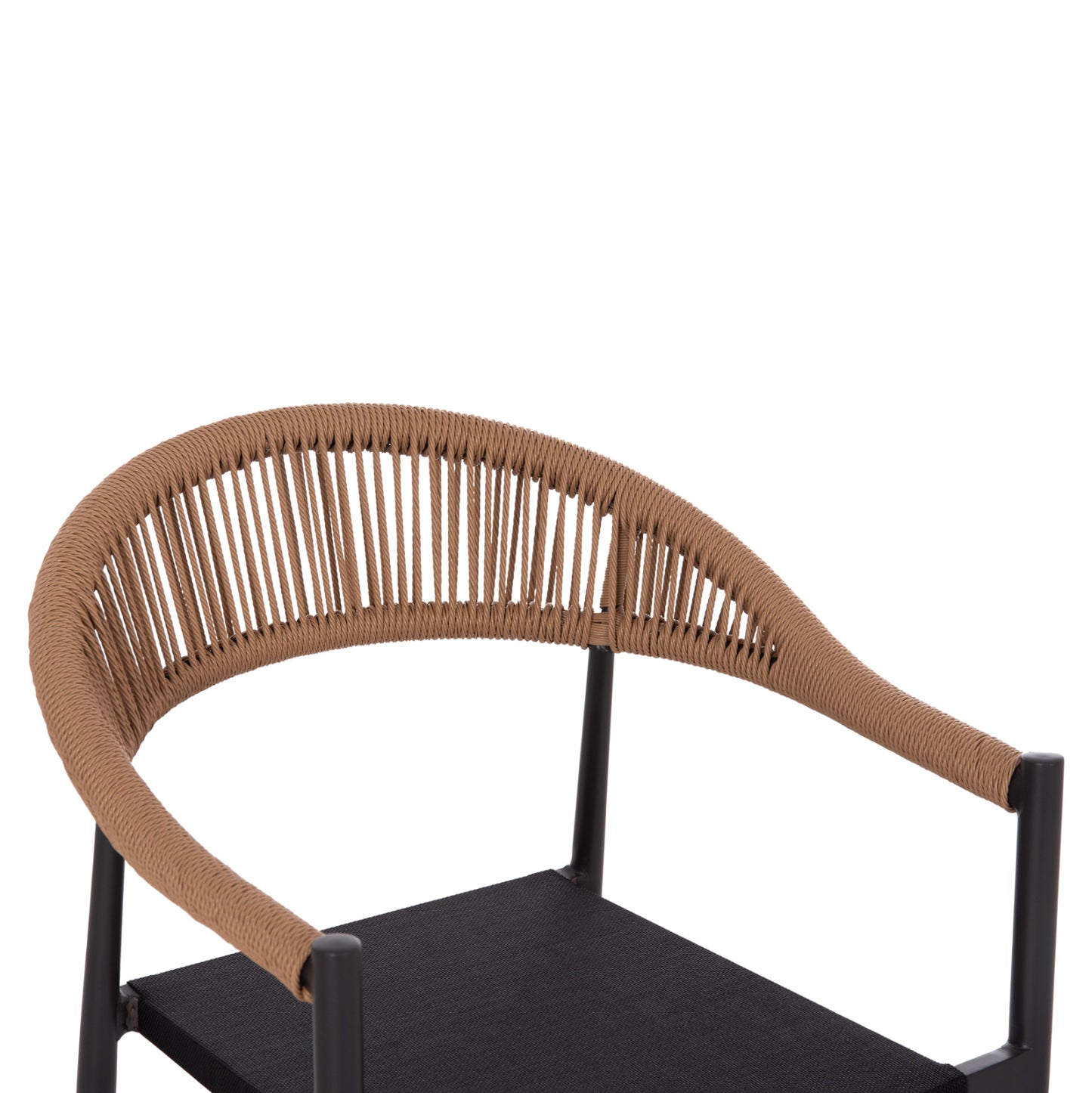 ΠΟΛΥΘΡΟΝΑ BERG ΑΛΟΥΜΙΝΙΟ & TEXTILENE ΣΚΟΥΡΟ ΓΚΡΙ P.E. TWISTED RATTAN 55x56x79