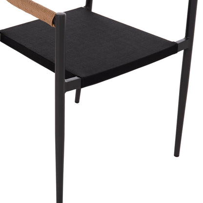 ΠΟΛΥΘΡΟΝΑ BERG ΑΛΟΥΜΙΝΙΟ & TEXTILENE ΣΚΟΥΡΟ ΓΚΡΙ P.E. TWISTED RATTAN 55x56x79