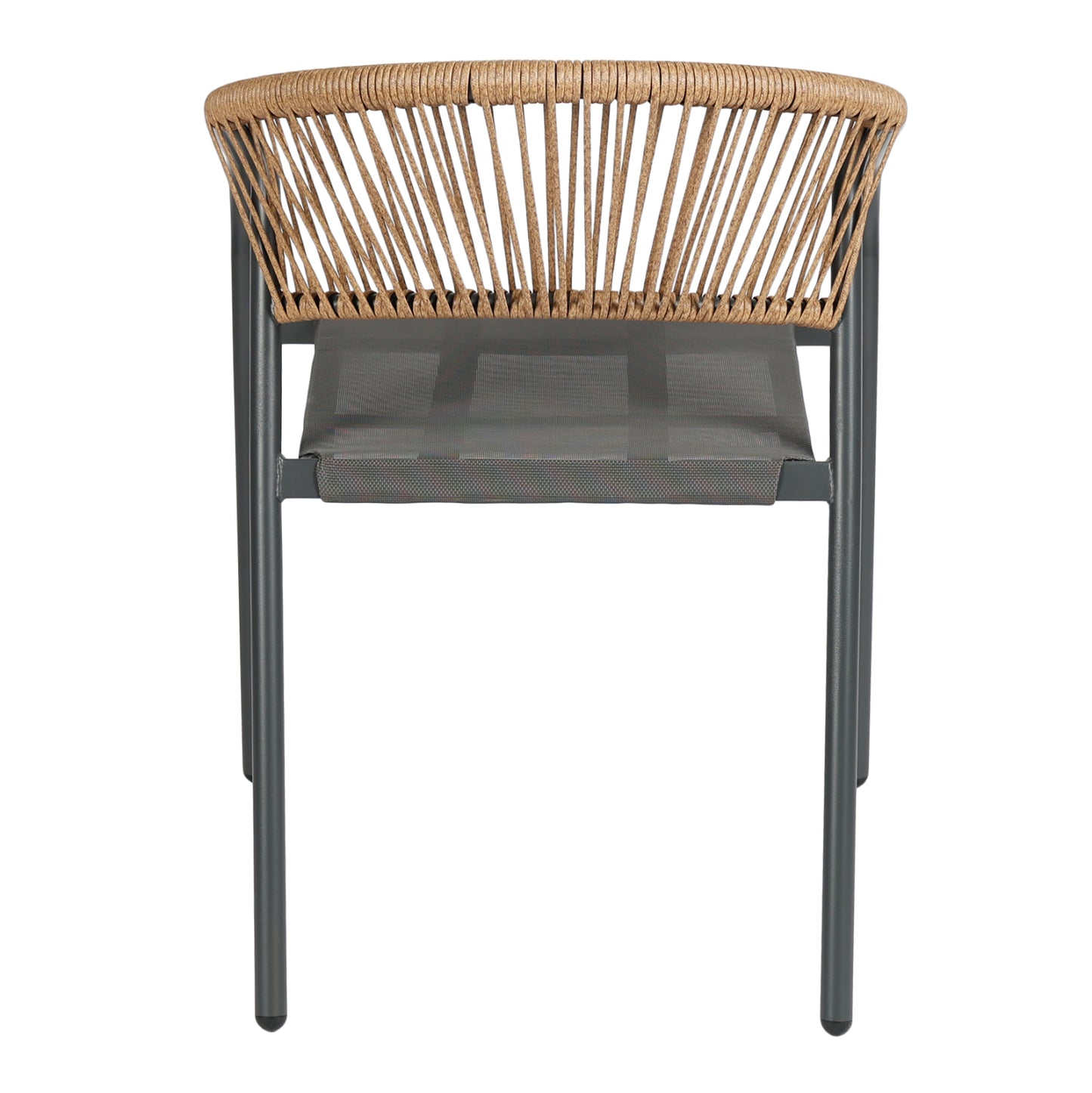 ΠΟΛΥΘΡΟΝΑ HOMAN ΓΚΡΙ ΜΕΤΑΛΛΟ & TEXTILENE ΜΠΕΖ P.E. RATTAN 53x58x75