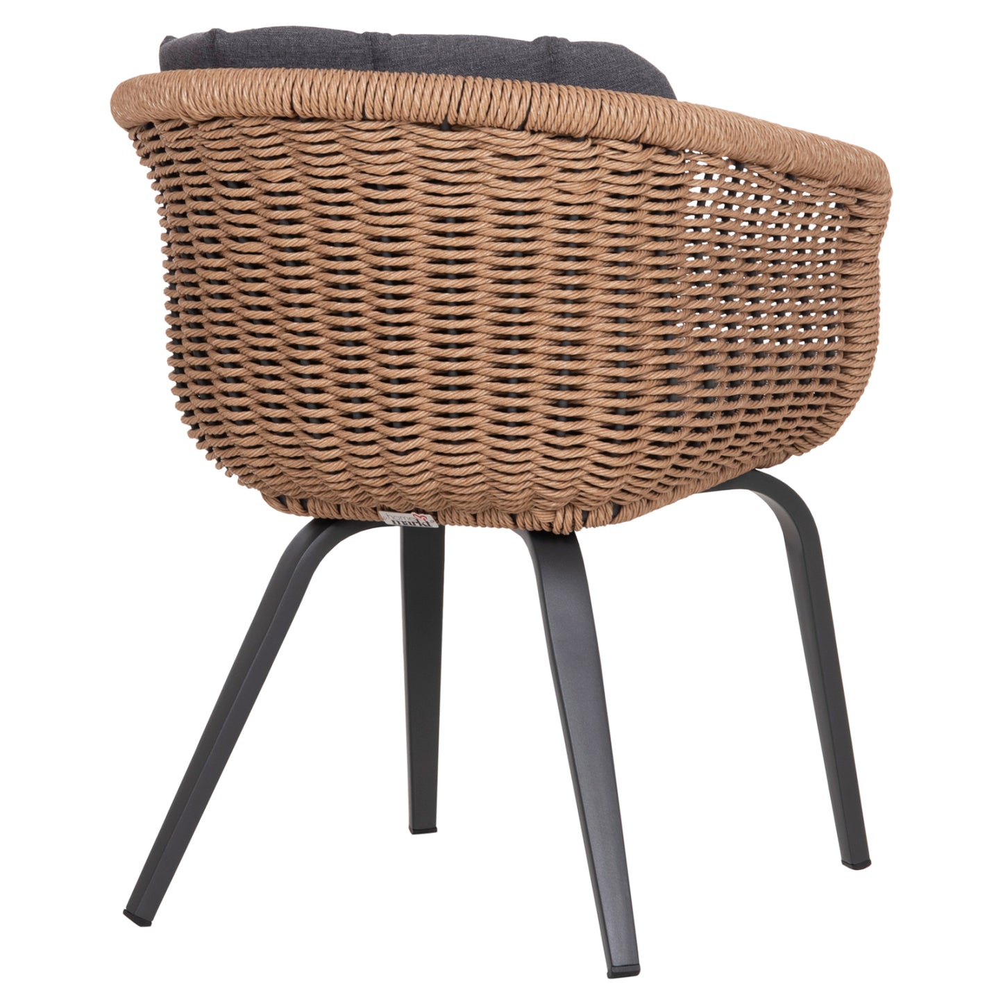 ΠΟΛΥΘΡΟΝΑ VICTUS ΑΛΟΥΜΙΝΙΟ & OLEFIN ΓΚΡΙ-TWIST WICKER 60x62x76