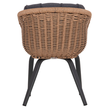 ΠΟΛΥΘΡΟΝΑ VICTUS ΑΛΟΥΜΙΝΙΟ & OLEFIN ΓΚΡΙ-TWIST WICKER 60x62x76