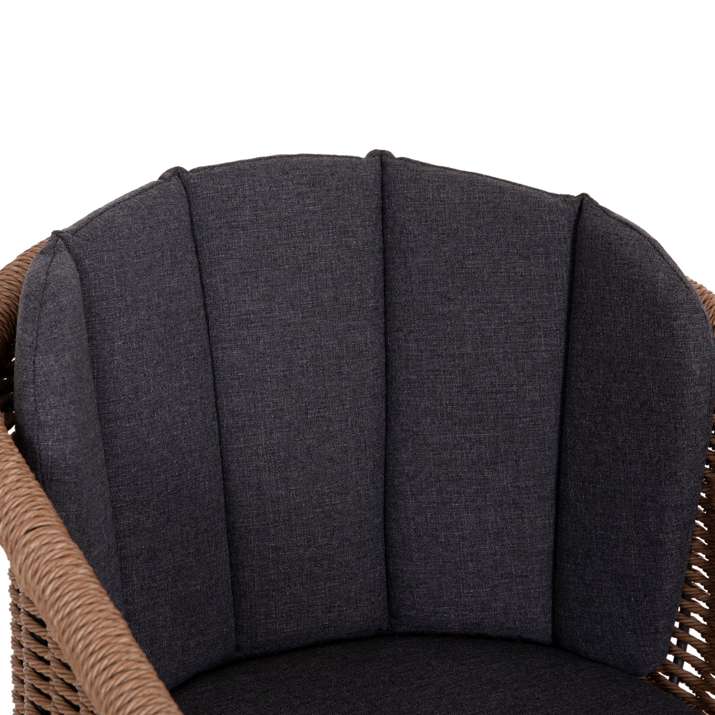 ΠΟΛΥΘΡΟΝΑ VICTUS ΑΛΟΥΜΙΝΙΟ & OLEFIN ΓΚΡΙ-TWIST WICKER 60x62x76