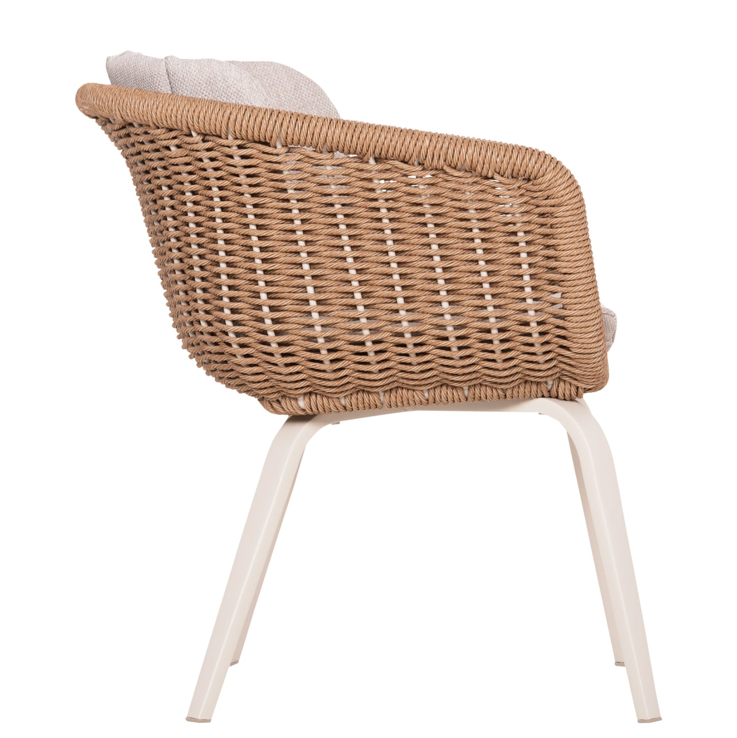ΠΟΛΥΘΡΟΝΑ VICTUS ΑΛΟΥΜΙΝΙΟ & OLEFIN ΜΠΕΖ-TWIST WICKER 60x62x76