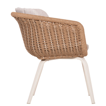 ΠΟΛΥΘΡΟΝΑ VICTUS ΑΛΟΥΜΙΝΙΟ & OLEFIN ΜΠΕΖ-TWIST WICKER 60x62x76