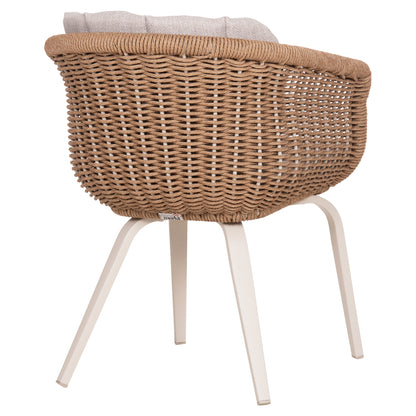 ΠΟΛΥΘΡΟΝΑ VICTUS ΑΛΟΥΜΙΝΙΟ & OLEFIN ΜΠΕΖ-TWIST WICKER 60x62x76