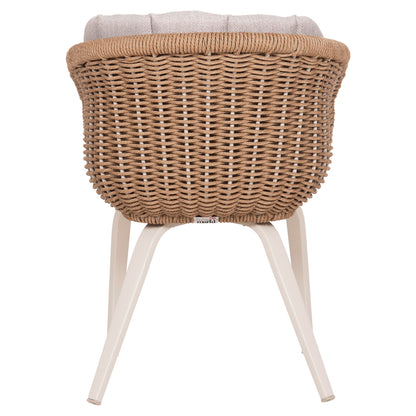 ΠΟΛΥΘΡΟΝΑ VICTUS ΑΛΟΥΜΙΝΙΟ & OLEFIN ΜΠΕΖ-TWIST WICKER 60x62x76