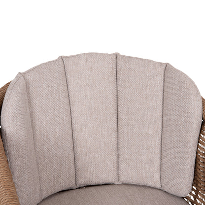 ΠΟΛΥΘΡΟΝΑ VICTUS ΑΛΟΥΜΙΝΙΟ & OLEFIN ΜΠΕΖ-TWIST WICKER 60x62x76