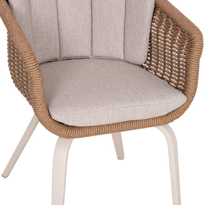 ΠΟΛΥΘΡΟΝΑ VICTUS ΑΛΟΥΜΙΝΙΟ & OLEFIN ΜΠΕΖ-TWIST WICKER 60x62x76