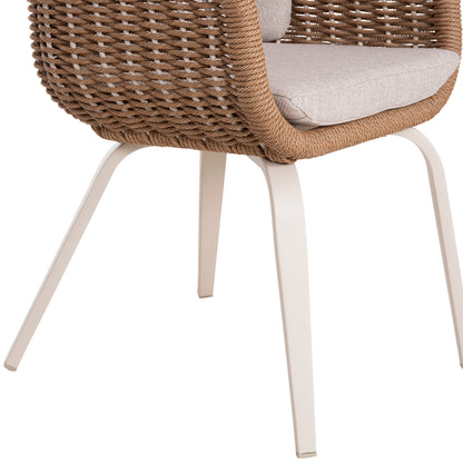 ΠΟΛΥΘΡΟΝΑ VICTUS ΑΛΟΥΜΙΝΙΟ & OLEFIN ΜΠΕΖ-TWIST WICKER 60x62x76