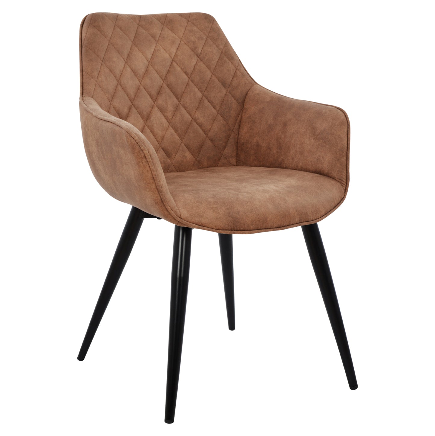 ΠΟΛΥΘΡΟΝΑ MANDO ΜΕ ΚΑΦΕ NUBUCK ΥΦΑΣΜΑ 60x60x84