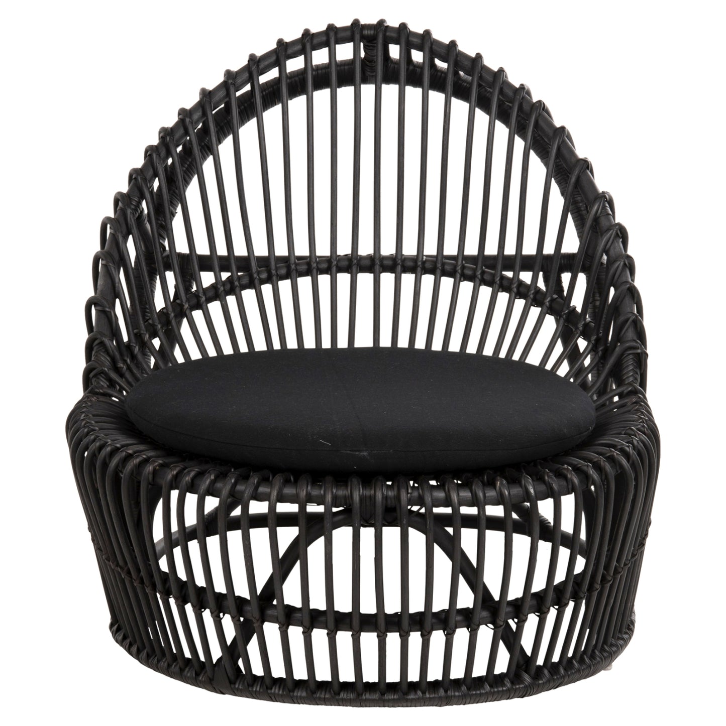 ΠΟΛΥΘΡΟΝΑ ENTROPY ΦΥΣΙΚΟ RATTAN ΜΕ ΜΑΞΙΛΑΡΙ-ΜΑΥΡΟ 80x97x85