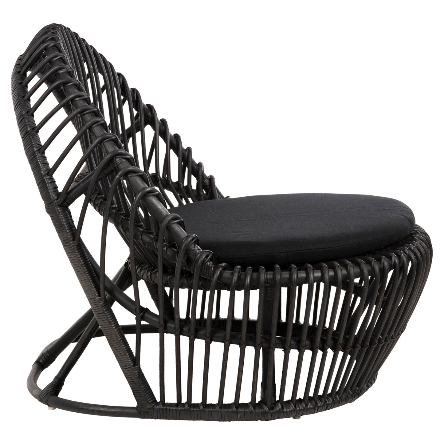 ΠΟΛΥΘΡΟΝΑ ENTROPY ΦΥΣΙΚΟ RATTAN ΜΕ ΜΑΞΙΛΑΡΙ-ΜΑΥΡΟ 80x97x85