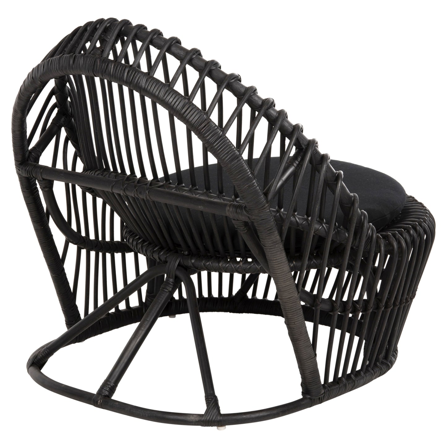 ΠΟΛΥΘΡΟΝΑ ENTROPY ΦΥΣΙΚΟ RATTAN ΜΕ ΜΑΞΙΛΑΡΙ-ΜΑΥΡΟ 80x97x85