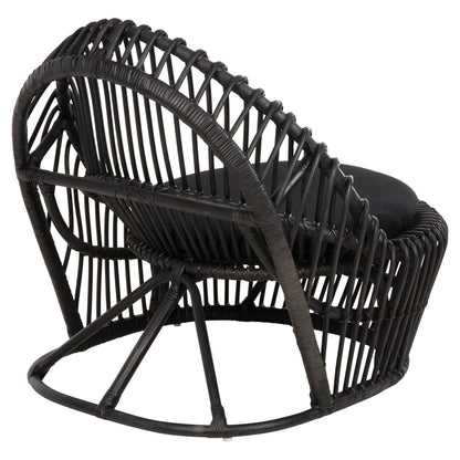 ΠΟΛΥΘΡΟΝΑ ENTROPY ΦΥΣΙΚΟ RATTAN ΜΕ ΜΑΞΙΛΑΡΙ-ΜΑΥΡΟ 80x97x85