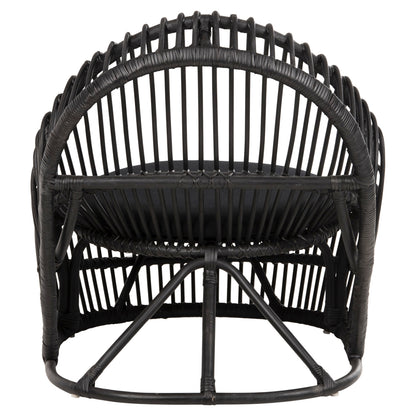 ΠΟΛΥΘΡΟΝΑ ENTROPY ΦΥΣΙΚΟ RATTAN ΜΕ ΜΑΞΙΛΑΡΙ-ΜΑΥΡΟ 80x97x85