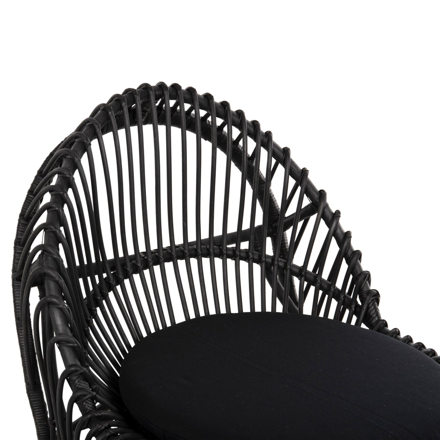 ΠΟΛΥΘΡΟΝΑ ENTROPY ΦΥΣΙΚΟ RATTAN ΜΕ ΜΑΞΙΛΑΡΙ-ΜΑΥΡΟ 80x97x85