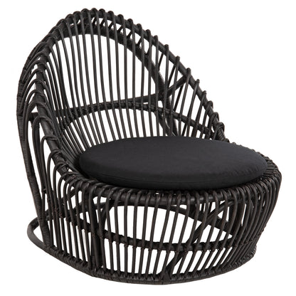 ΠΟΛΥΘΡΟΝΑ ENTROPY ΦΥΣΙΚΟ RATTAN ΜΕ ΜΑΞΙΛΑΡΙ-ΜΑΥΡΟ 80x97x85