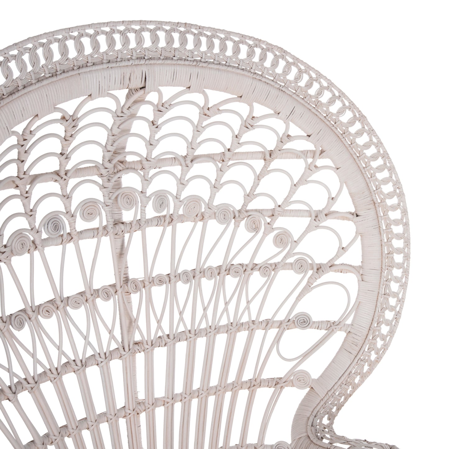 ΠΟΛΥΘΡΟΝΑ ROYAL PEACOCK RATTAN ΣΕ ΛΕΥΚΟ ΜΑΞΙΛΑΡΙ ΛΕΥΚΟ 114x72x150