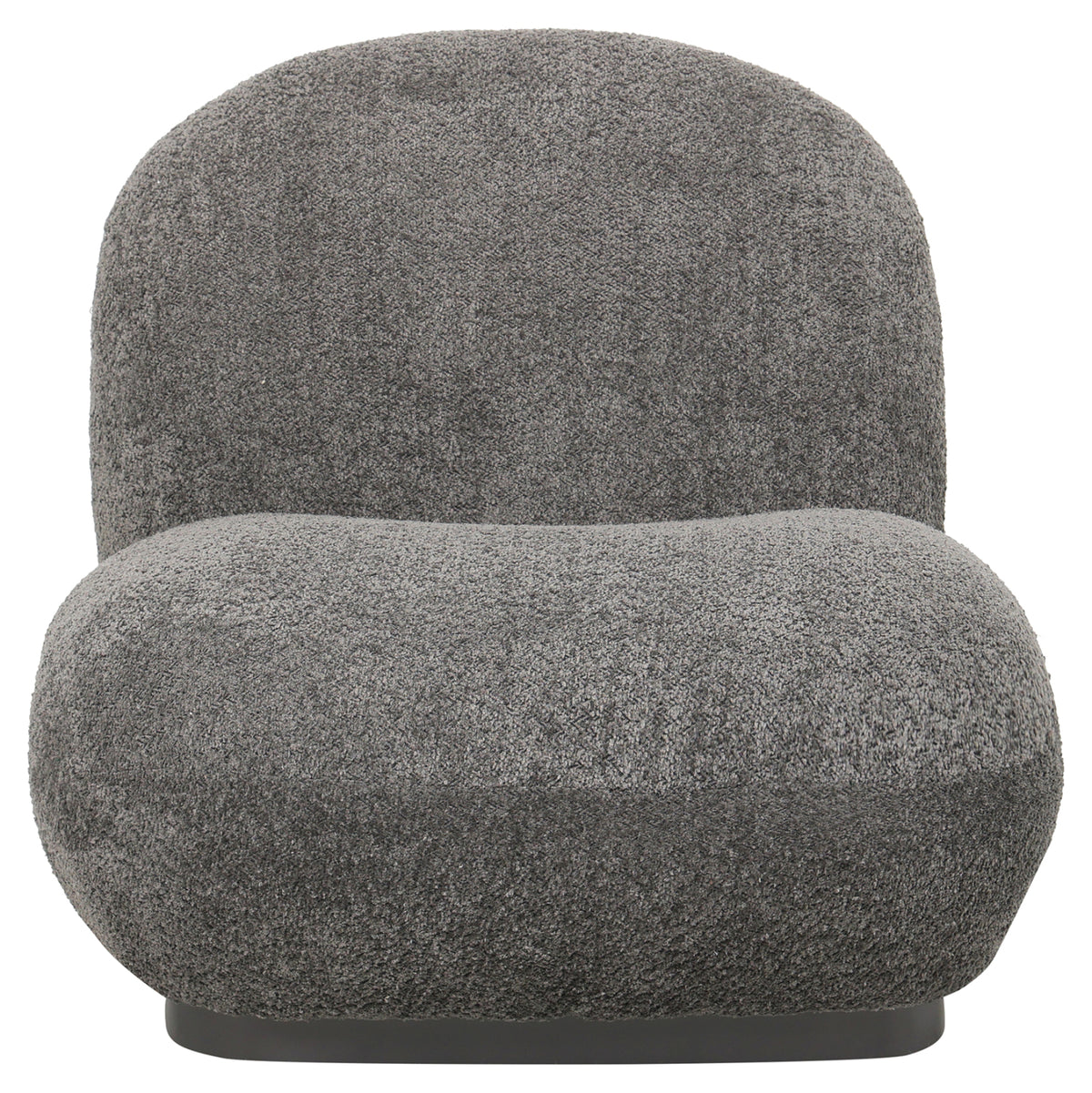 BEANY ARMCHAIR GREY BOUCLE FABRIC 85x82x77