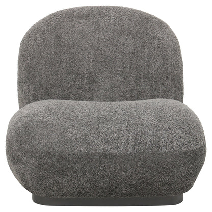 BEANY ARMCHAIR GREY BOUCLE FABRIC 85x82x77