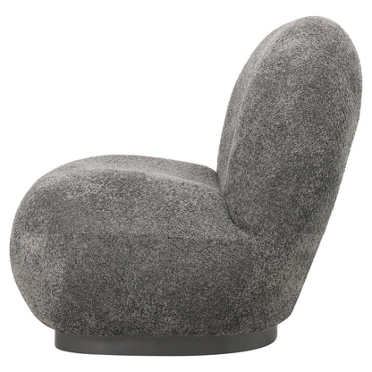 BEANY ARMCHAIR GREY BOUCLE FABRIC 85x82x77