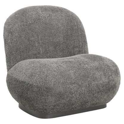 BEANY ARMCHAIR GREY BOUCLE FABRIC 85x82x77