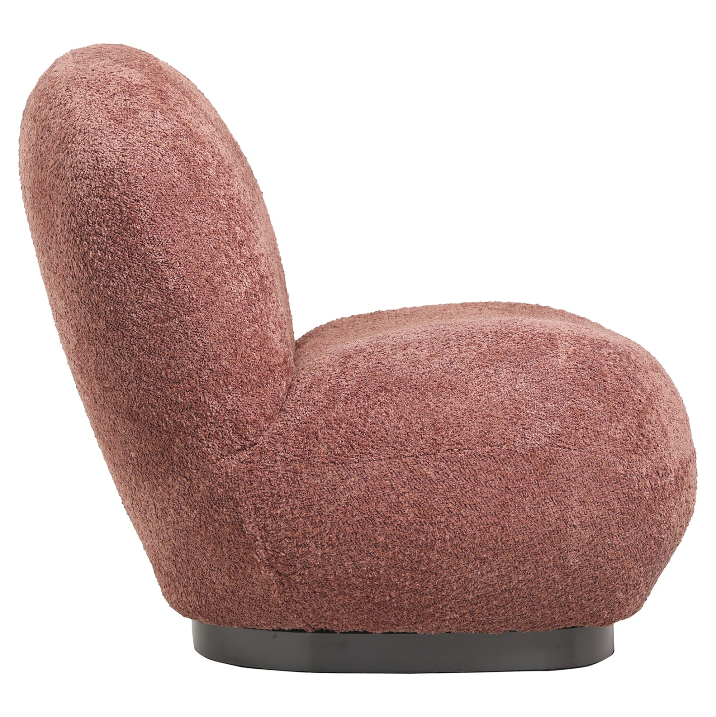 ARMCHAIR BEANY PINK BOUCLE FABRIC 85x82x77