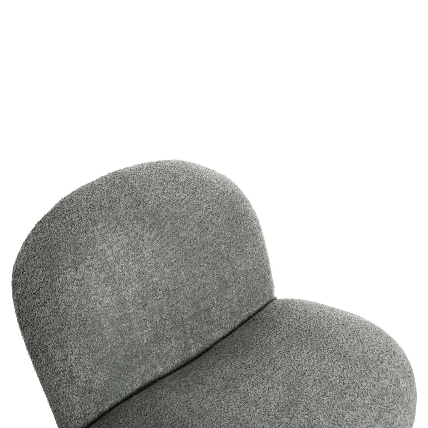 ARMCHAIR BEANY PEANUT BOUCLE FABRIC 85x82x77