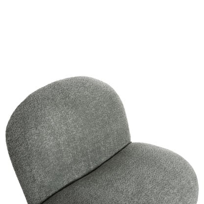 ARMCHAIR BEANY PEANUT BOUCLE FABRIC 85x82x77