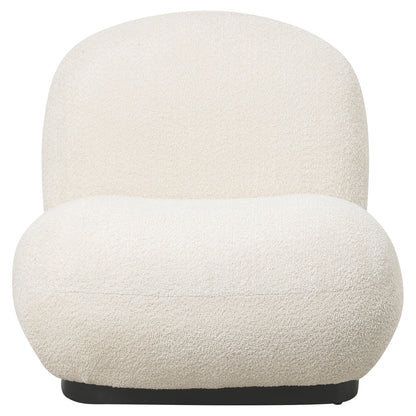 BEANY ARMCHAIR ECRU BOUCLE FABRIC 85x82x77