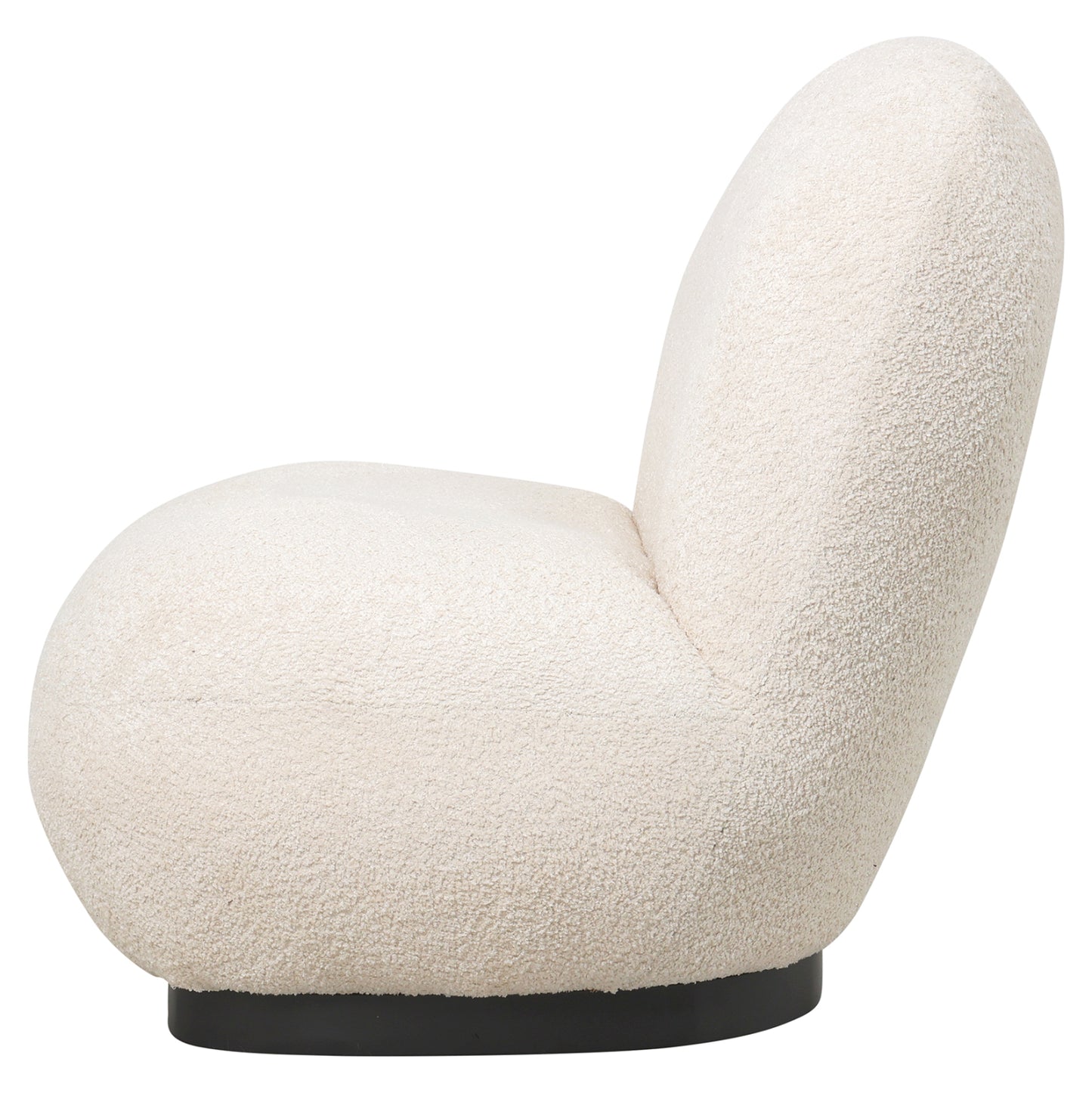 BEANY ARMCHAIR ECRU BOUCLE FABRIC 85x82x77