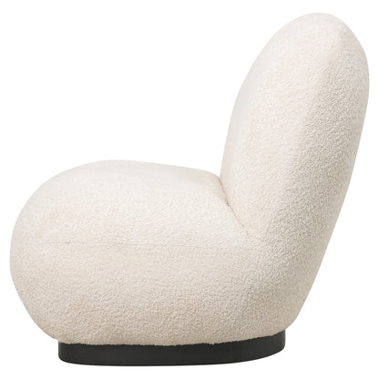 BEANY ARMCHAIR ECRU BOUCLE FABRIC 85x82x77