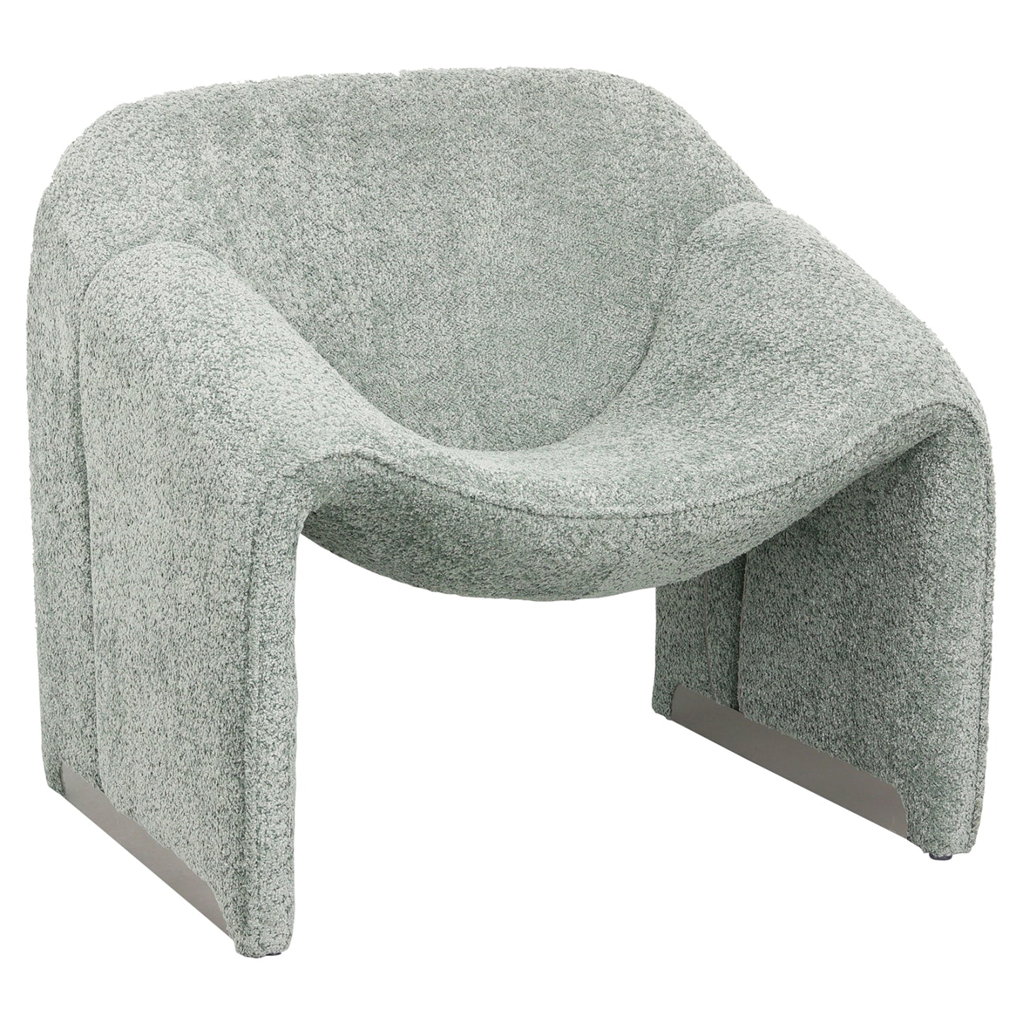 ARMCHAIR SPINER PISTACHIO BOUCLE FABRIC 81x64x74