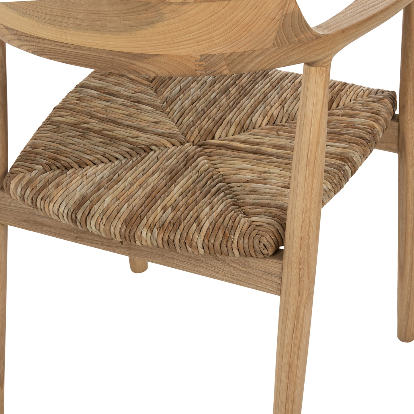ΠΟΛΥΘΡΟΝΑ KINGSLEY ΞΥΛΟ TEAK & ΨΑΘΑ ΣΕ ΦΥΣΙΚΟ ΧΡΩΜΑ 57,5x54x80
