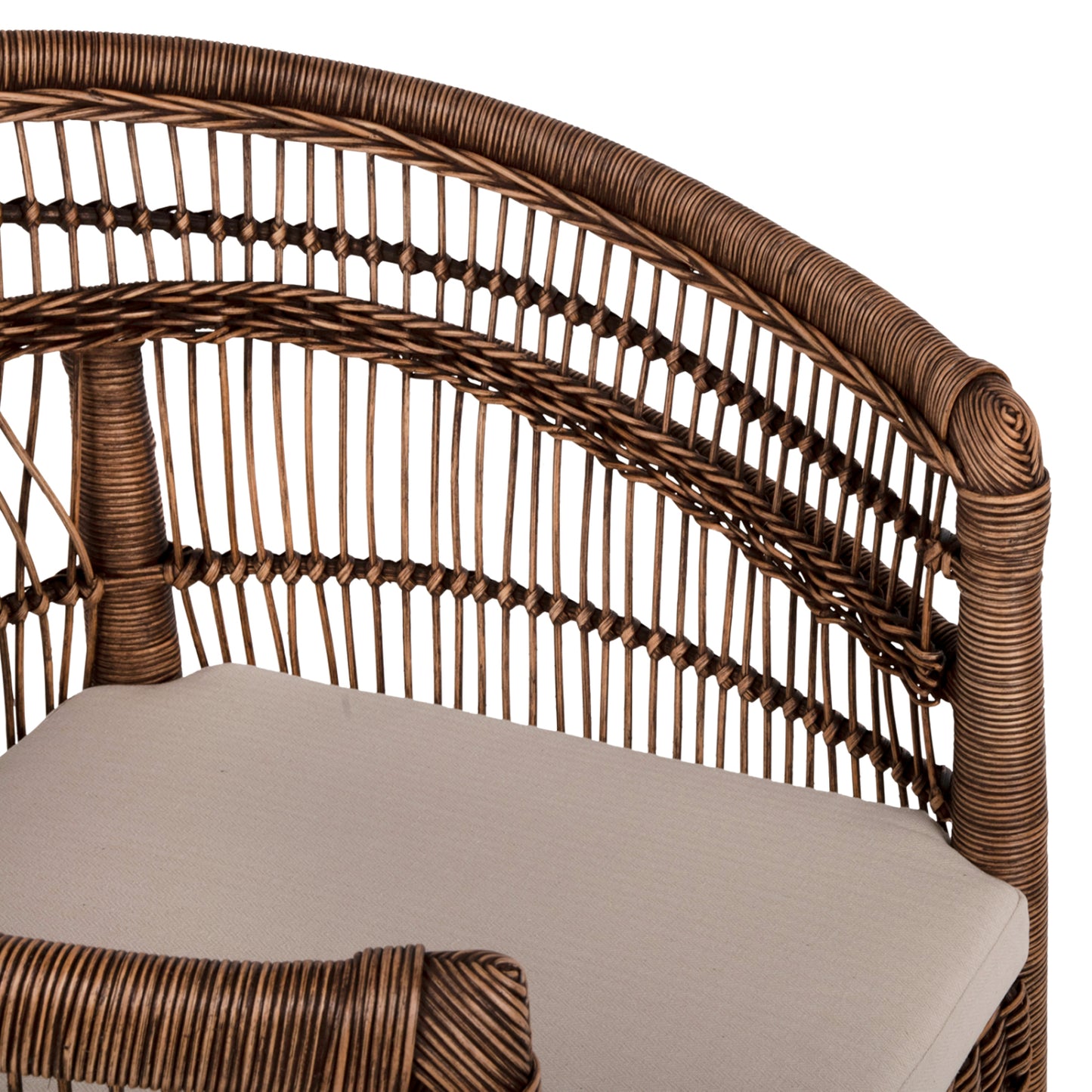 ΠΟΛΥΘΡΟΝΑ MALAWI ΞΥΛΟ ΜΑΟΝΙ ΜΕ RATTAN ΚΑΦΕ ΛΕΥΚΟ ΜΑΞΙΛΑΡΙ 80x70x86