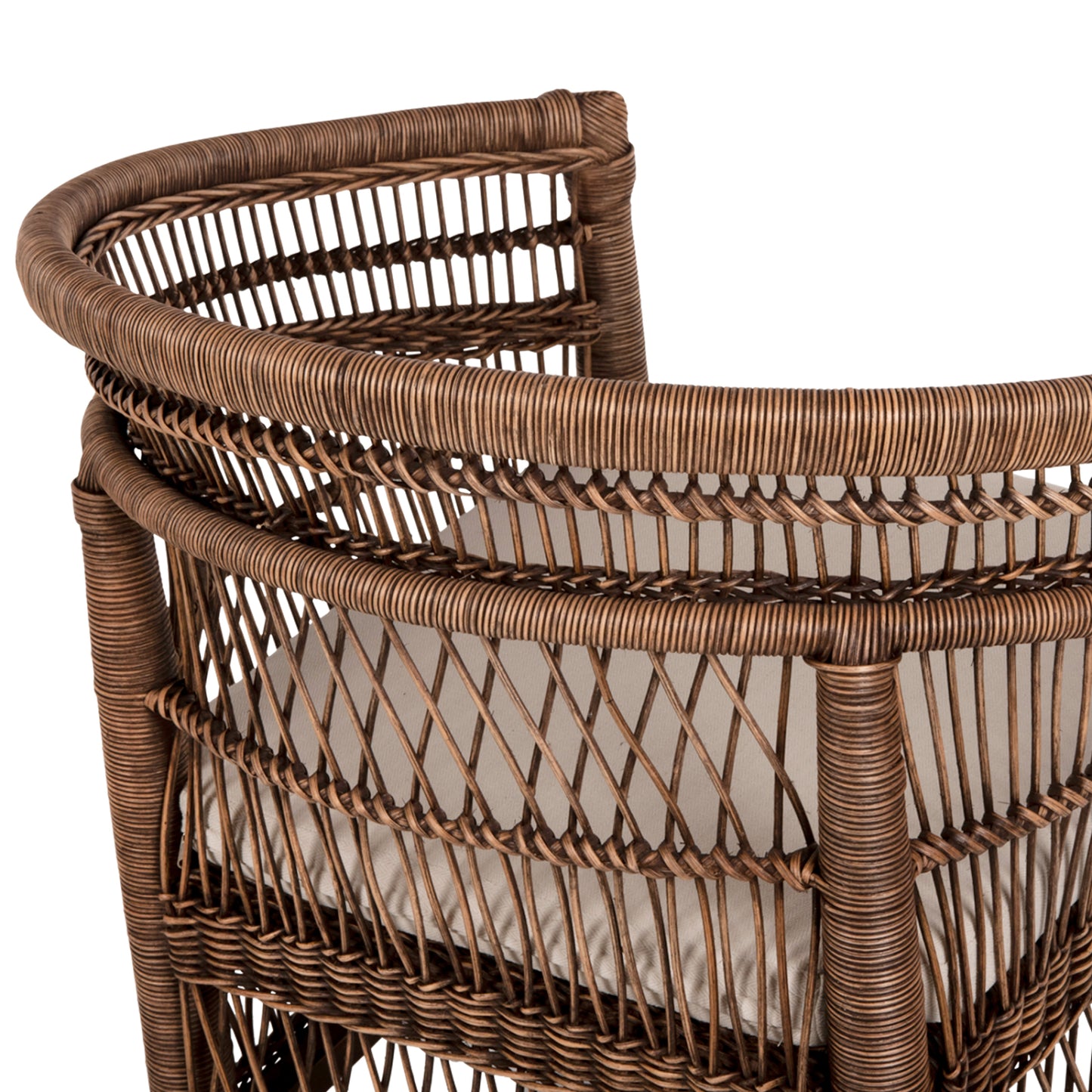 ΠΟΛΥΘΡΟΝΑ MALAWI ΞΥΛΟ ΜΑΟΝΙ ΜΕ RATTAN ΚΑΦΕ ΛΕΥΚΟ ΜΑΞΙΛΑΡΙ 80x70x86