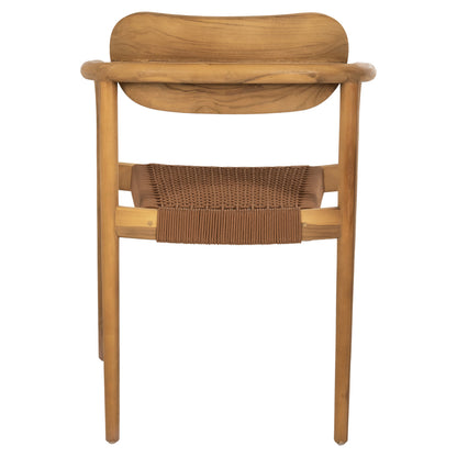 ΠΟΛΥΘΡΟΝΑ OSLO ΞΥΛΟ TEAK ΦΥΣΙΚΟ & ΚΑΦΕ ΣΧΟΙΝΙ 55x54x80