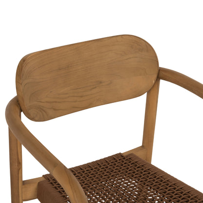 ΠΟΛΥΘΡΟΝΑ OSLO ΞΥΛΟ TEAK ΦΥΣΙΚΟ & ΚΑΦΕ ΣΧΟΙΝΙ 55x54x80