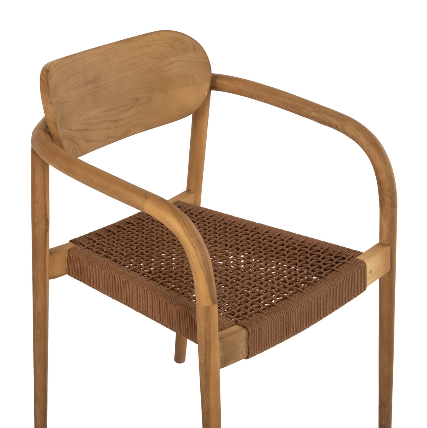 ΠΟΛΥΘΡΟΝΑ OSLO ΞΥΛΟ TEAK ΦΥΣΙΚΟ & ΚΑΦΕ ΣΧΟΙΝΙ 55x54x80