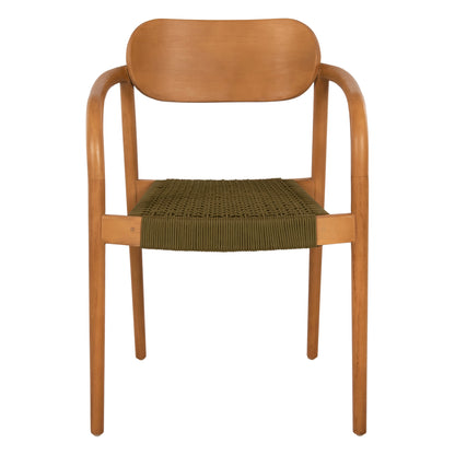 ΠΟΛΥΘΡΟΝΑ OSLO ΞΥΛΟ TEAK ΦΥΣΙΚΟ & ΠΡΑΣΙΝΟ ΣΧΟΙΝΙ 55x54x80