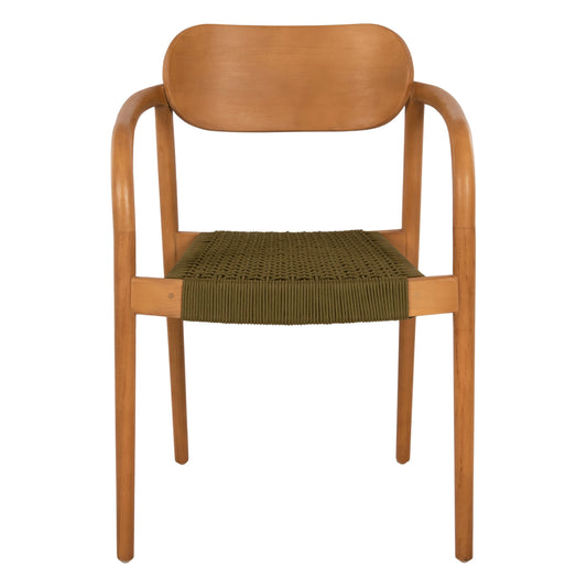 ΠΟΛΥΘΡΟΝΑ OSLO ΞΥΛΟ TEAK ΦΥΣΙΚΟ & ΠΡΑΣΙΝΟ ΣΧΟΙΝΙ 55x54x80
