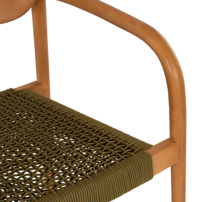 ΠΟΛΥΘΡΟΝΑ OSLO ΞΥΛΟ TEAK ΦΥΣΙΚΟ & ΠΡΑΣΙΝΟ ΣΧΟΙΝΙ 55x54x80