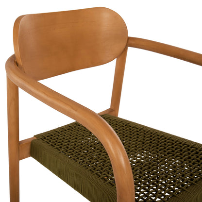 ΠΟΛΥΘΡΟΝΑ OSLO ΞΥΛΟ TEAK ΦΥΣΙΚΟ & ΠΡΑΣΙΝΟ ΣΧΟΙΝΙ 55x54x80