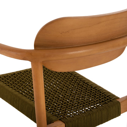 ΠΟΛΥΘΡΟΝΑ OSLO ΞΥΛΟ TEAK ΦΥΣΙΚΟ & ΠΡΑΣΙΝΟ ΣΧΟΙΝΙ 55x54x80