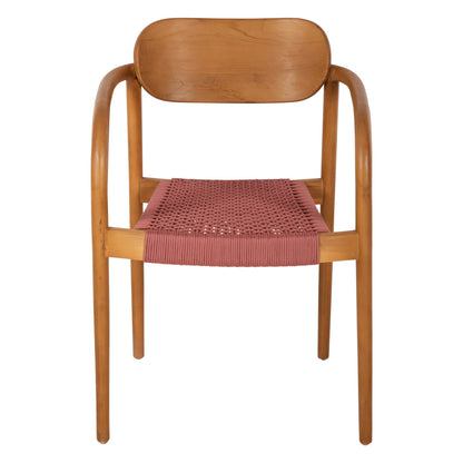ΠΟΛΥΘΡΟΝΑ OSLO ΞΥΛΟ TEAK ΦΥΣΙΚΟ & ΡΟΖ ΣΧΟΙΝΙ 55x54x80