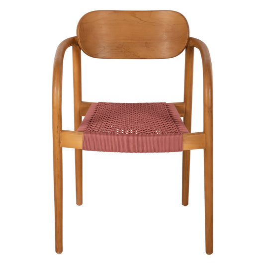 ΠΟΛΥΘΡΟΝΑ OSLO ΞΥΛΟ TEAK ΦΥΣΙΚΟ & ΡΟΖ ΣΧΟΙΝΙ 55x54x80