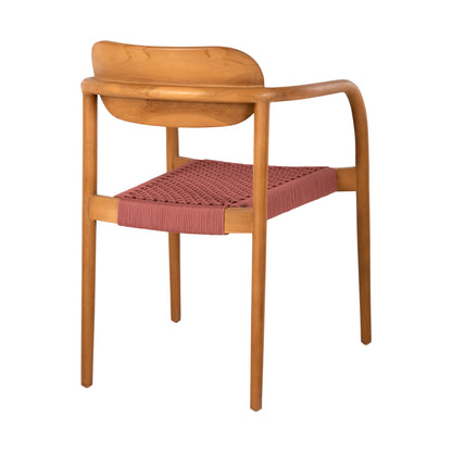 ΠΟΛΥΘΡΟΝΑ OSLO ΞΥΛΟ TEAK ΦΥΣΙΚΟ & ΡΟΖ ΣΧΟΙΝΙ 55x54x80